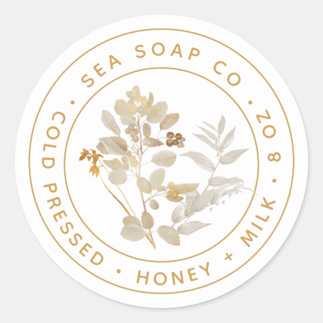 Produktkennzeichnung Runder Aufkleber (Vorderseite)