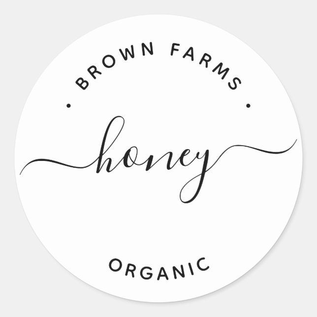 Produktkennzeichnung Runder Aufkleber (Vorderseite)