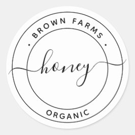 Produktkennzeichnung Runder Aufkleber