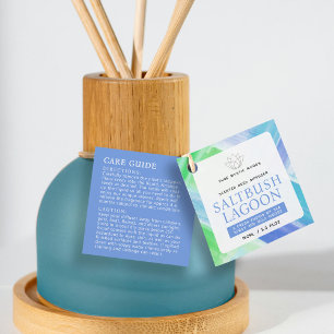 Produktmarke "Blue Green abstrakt Art Rediffuser" Geschenkanhänger