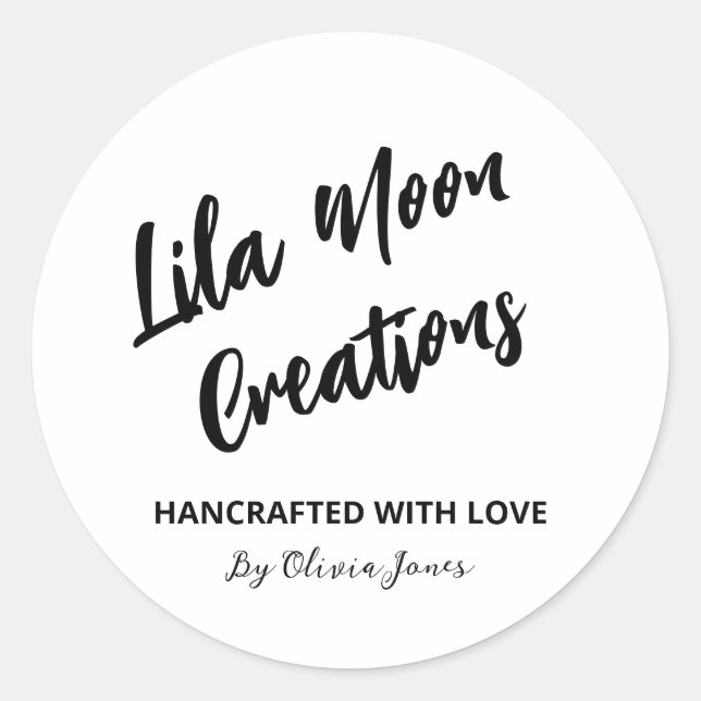 Produktnamen Runder Aufkleber (Vorderseite)