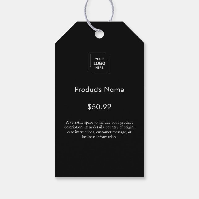 Produktpreis für moderne, benutzerfreundliche Firm Geschenkanhänger (Rückseite)