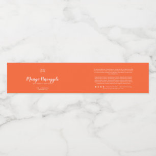 Produktzeichen für benutzerdefinierte Farbtyettens Wasserflaschenetikett