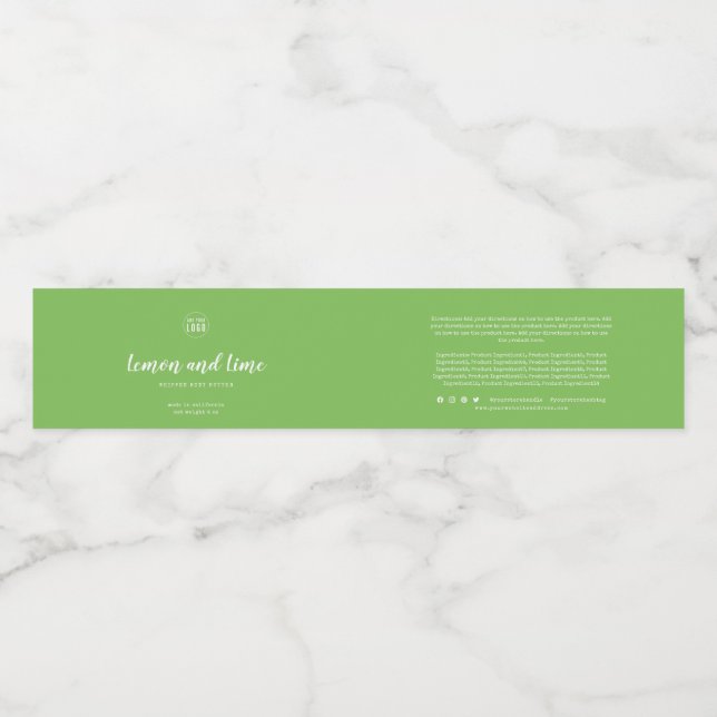 Produktzeichen für benutzerdefinierte Farbtyettens Wasserflaschenetikett (Einzelnes Label)