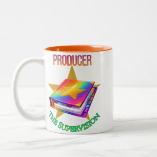Produzent - Der Aufsicht Zweiton-Becher Zweifarbige Tasse