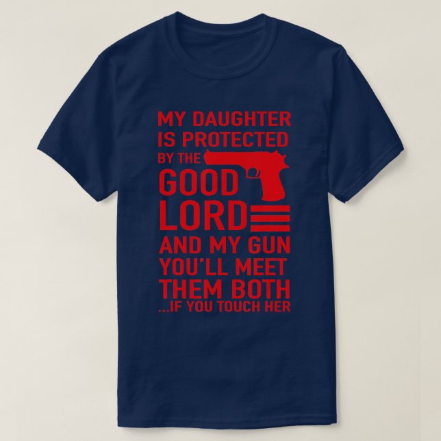 PROECIVE DADDY Funny Vater Girl T-Shirt (Design vorne)