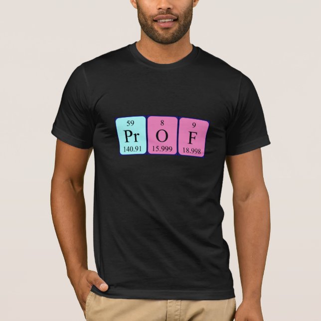 Prof. Periodenname Shirt (Vorderseite)