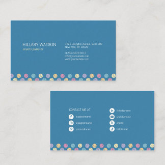 profesional elegante redes sociales azul visitenkarte