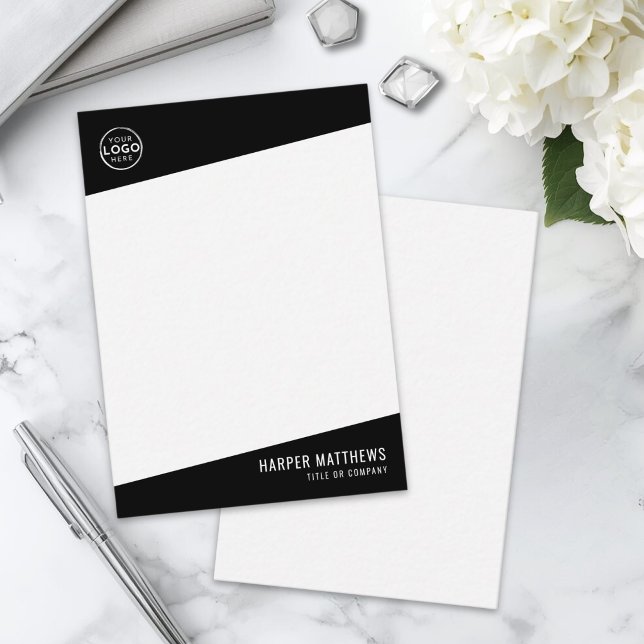 Profesionell Ihr Logo hier Mitteilungskarte (Professional Business Logo Note Card )