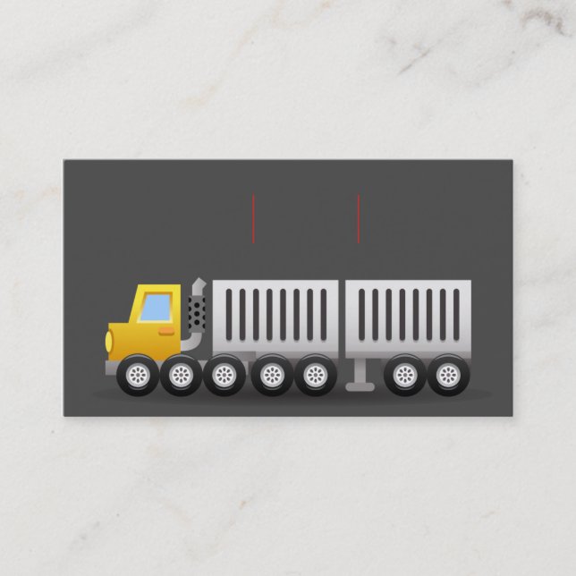 professinal elegante Transport-Visitenkarte Visitenkarte (Vorderseite)