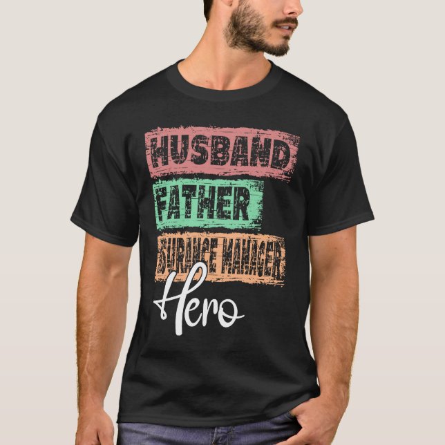 Profession dad hero father Insurance manager  1 T-Shirt (Vorderseite)