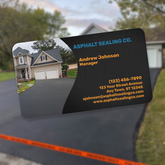 Professional Asphalt Driveway Sealing Company Visitenkarte (Von Creator hochgeladen)