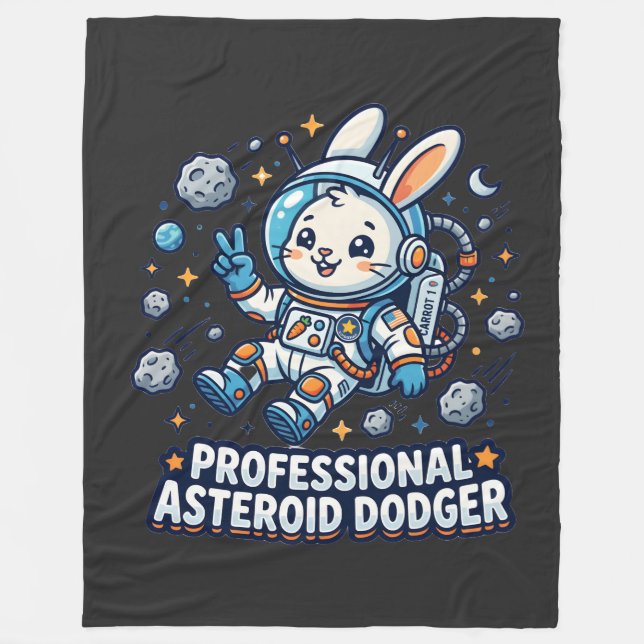 Professional Asteroid Dodger Bunny Fleecedecke (Vorderseite)