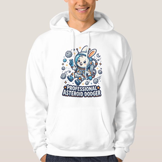 Professional Asteroid Dodger Bunny Hoodie (Vorderseite)