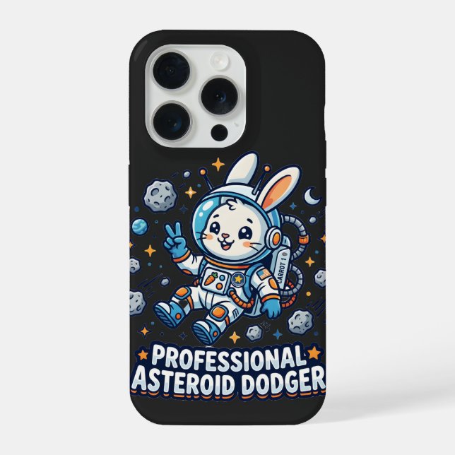 Professional Asteroid Dodger Bunny iPhone Hülle (Rückseite)