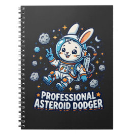 Professional Asteroid Dodger Bunny Notizblock