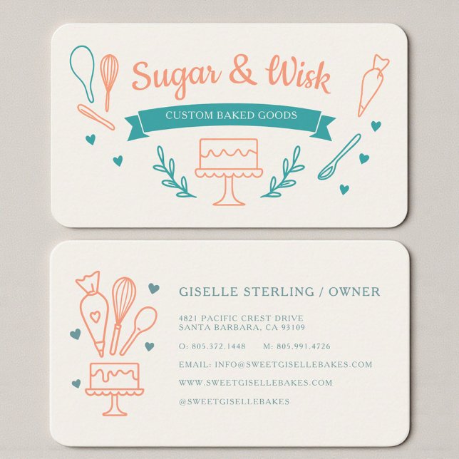 Professional Bakery Shop Visitenkarte (Von Creator hochgeladen)