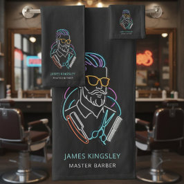 Professional Barber Haircut Shave Grooming Stylish Badhandtuch Set