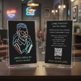 Professional Barber Haircut Shave Grooming Stylish Flyer