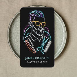 Professional Barber Haircut Shave Grooming Stylish Visitenkarte