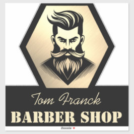 Professional Barber Shop black&gold Aufkleber