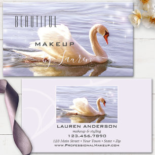 Professional Beauty Schwan Makeup Foto  Visitenkarte