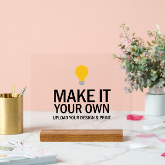 Professional Blank Business Custom Your Logo Acrylschild