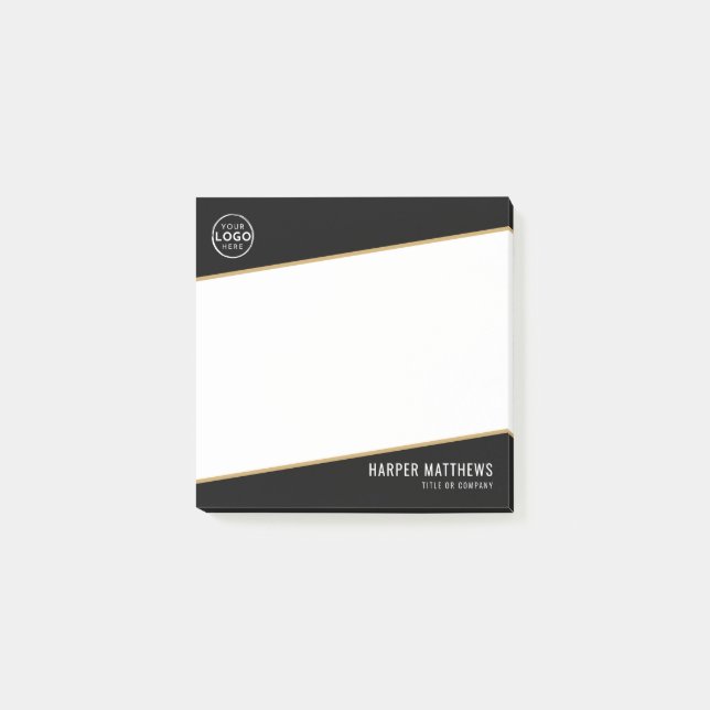 Professional Business Logo Post-it Klebezettel (Vorderseite)