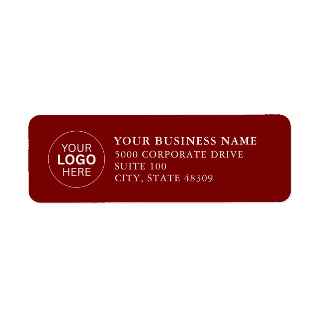  Professional Business Logo  Return Address Label (Vorne)