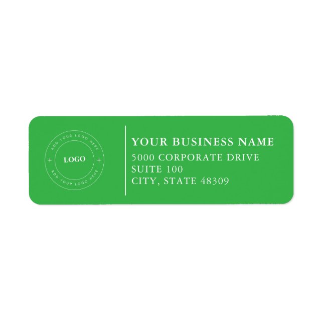  Professional Business Logo  Return Address Label (Vorne)