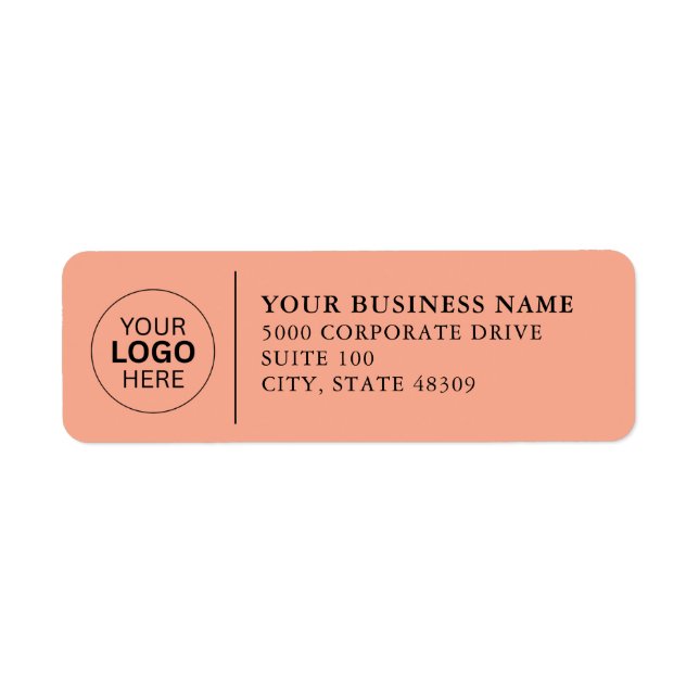 Professional Business Logo  Return Address Label (Vorne)