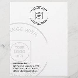 Professional Business Logo Watermark letterhead Briefbogen