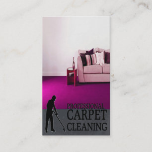 Professional Carpet Cleaning Service Geschäft Car Visitenkarte