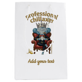 Professional Chillaxer Monkey king Funny Cool App Mittlere Geschenktüte