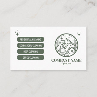 Professional Cleaning Service Business Card Visitenkarte
