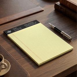 Professional Custom Business Logo Black Notepad Notizblock