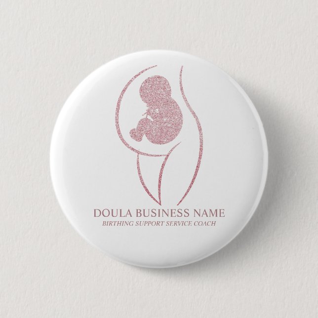 Professional Doula and Pregnancy Nurse Birth Coach Button (Vorderseite)