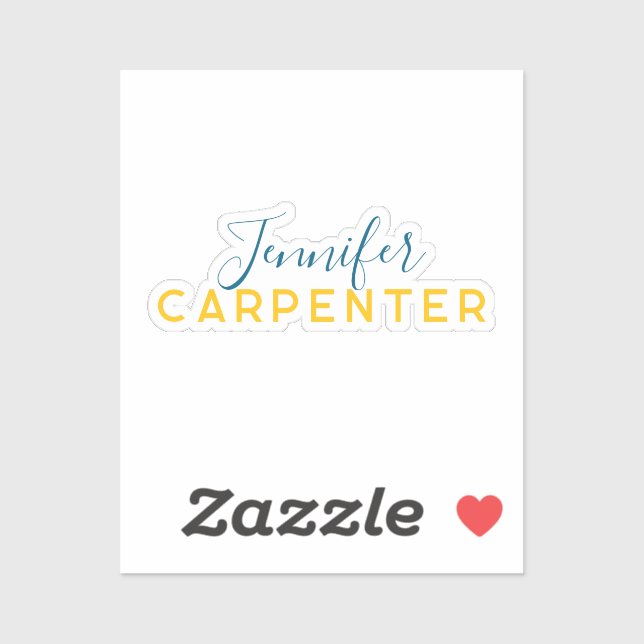 Professional elegant modern minimalist plain aufkleber (Blatt)