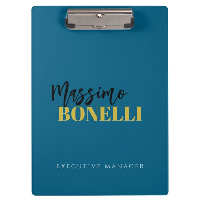 Professional elegant modern minimalist plain klemmbrett (Vorderseite)