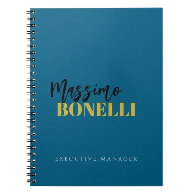 Professional elegant modern minimalist plain notizblock (Vorderseite)