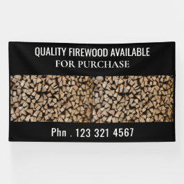 Professional Firewood For Sale Business Banner