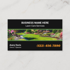 Professional Garden Services Grass Lawn Care Visitenkarte