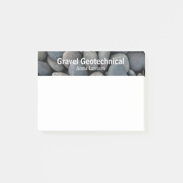 Professional Geologic Consulting Gravel Post-it Klebezettel (Vorderseite)