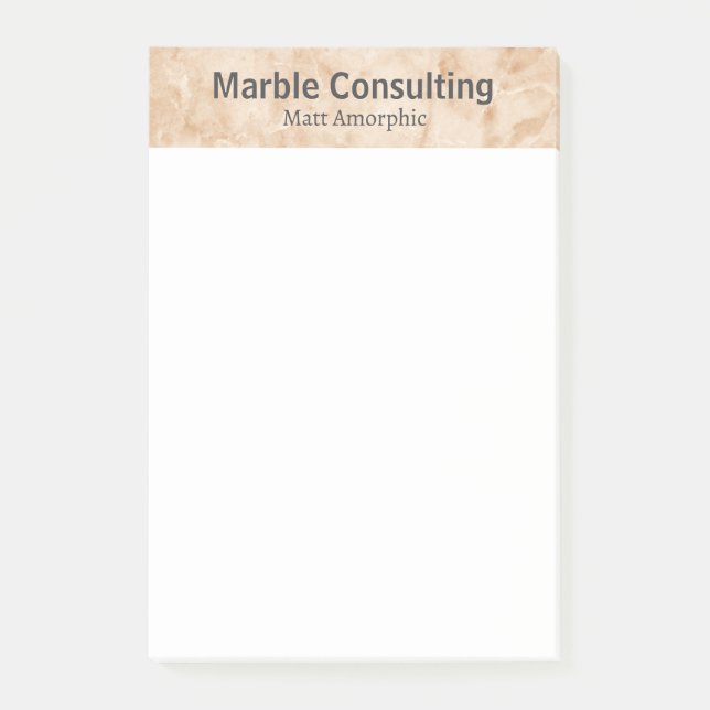 Professional Geologic Consulting Marble Post-it Klebezettel (Vorderseite)