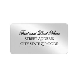Professional Greetings Silver Return Address Label Adressaufkleber