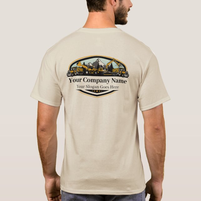 Professional Heavy Equipment Construction Company  T-Shirt (Rückseite)