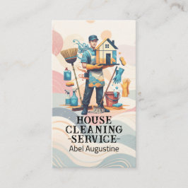 Professional House Cleaning Service Housekeeping Visitenkarte