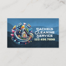 Professional House Cleaning Service Housekeeping Visitenkarte