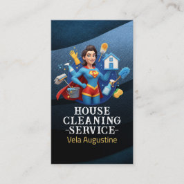 Professional House Cleaning Service Housekeeping Visitenkarte