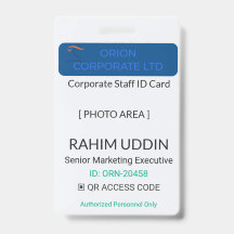 Professional Identification Workplace Badge | Corp